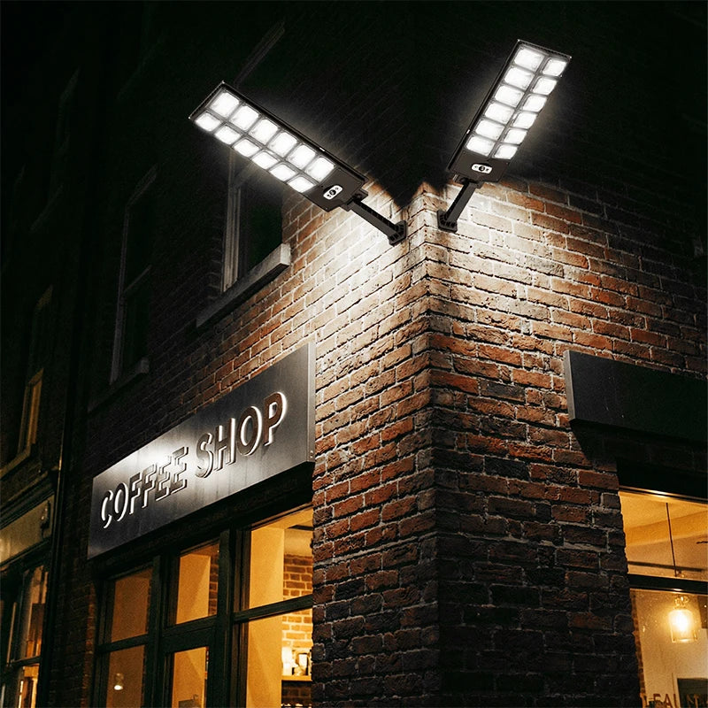 FAMCDC 504 LED Solar Motion Sensor 3 Modes Wall Light Waterproof Outdoor Lamp