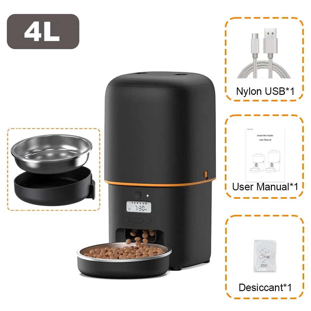 Nityers Automatic Cat Feeder With Voice Recorder And Timed Feeding