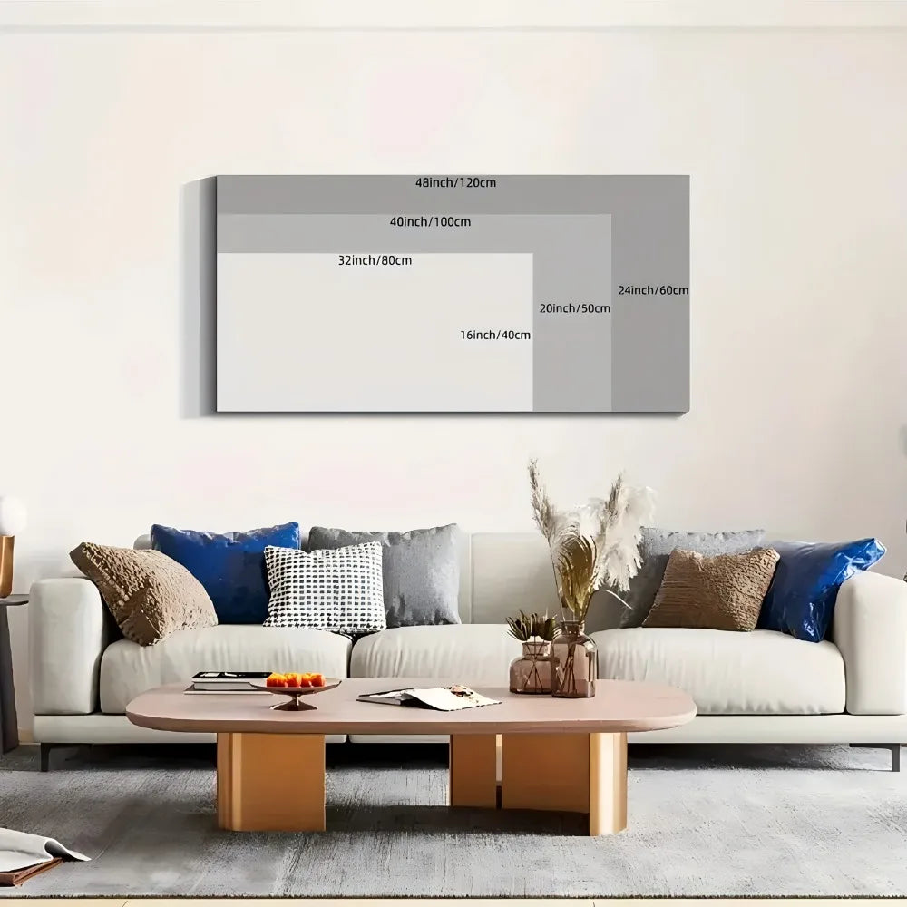 Nordic Style Wood Frame Canvas Print Dandelion Wall Art