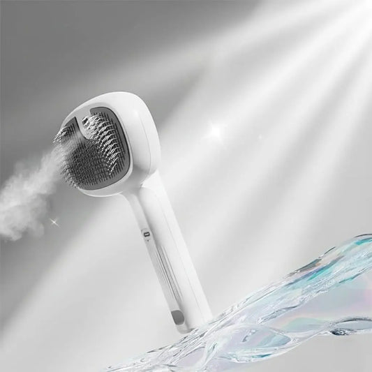 Steam Brush For Dogs And Cats With Waterless Shampoo