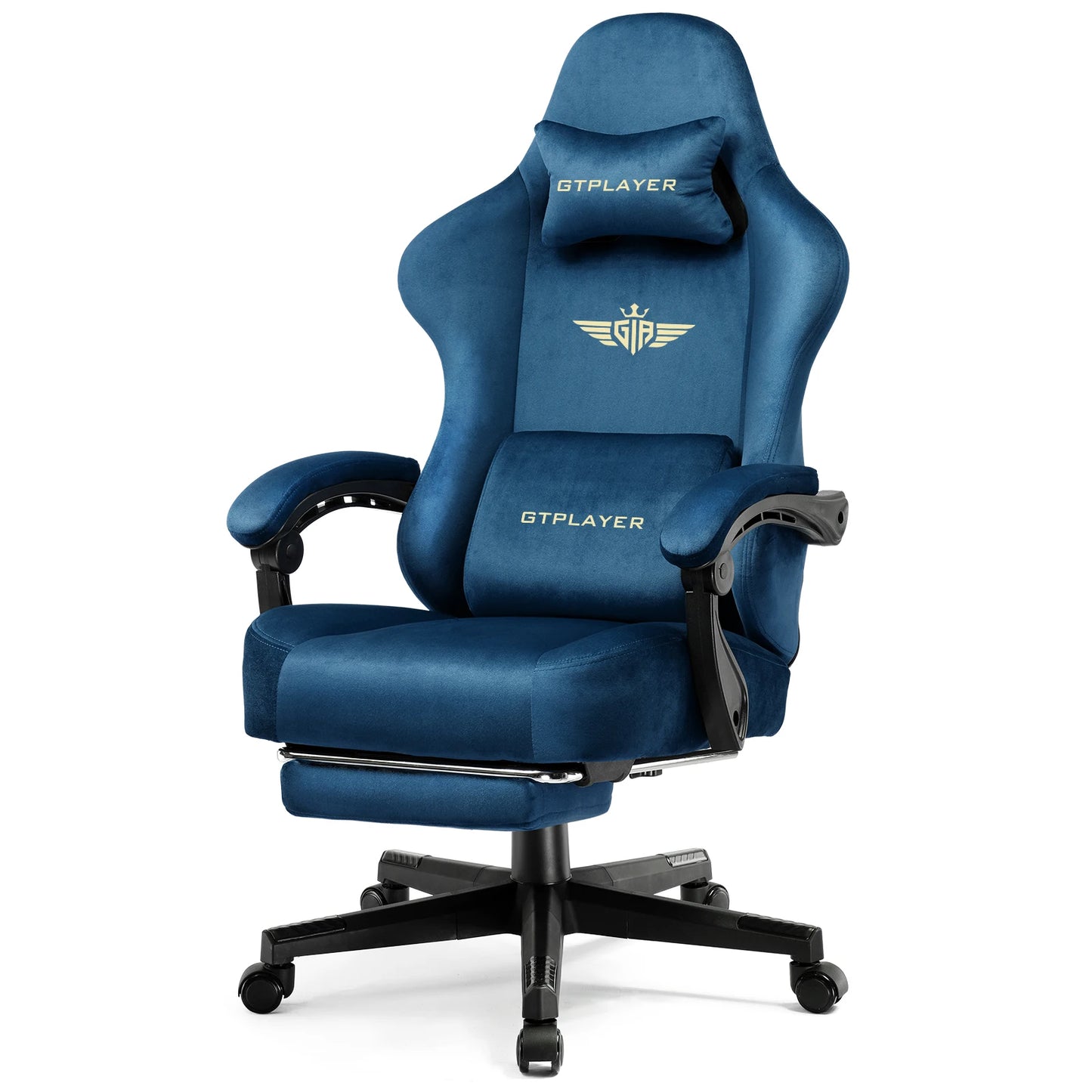 GTPLAYER Gaming Chair Fabric With Pocket Spring Cushion High Back