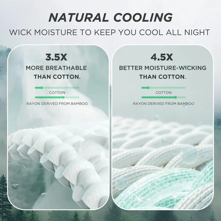 Cooling Waffle Blanket Lightweight Cotton Bamboo Rayon For Hot Sleepers