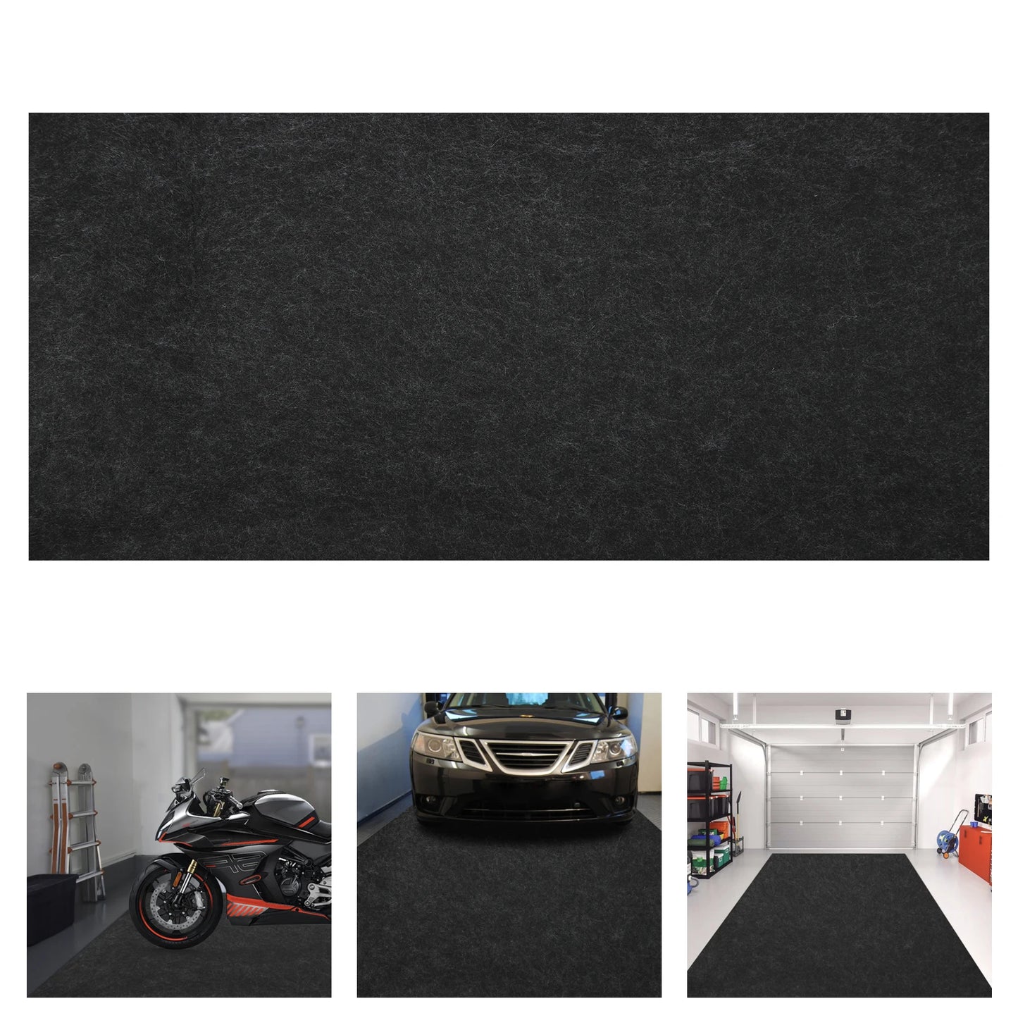 Garage Non Slip Mat Non Woven Cloth PE Waterproof Floor Protection