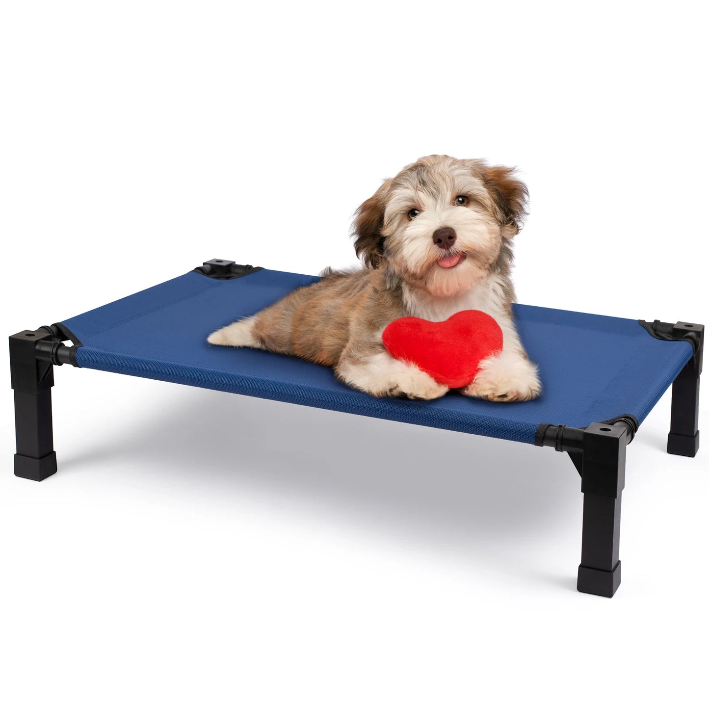 Elevated Dog Bed With Cooling Raised Pet Cot Mesh Frame