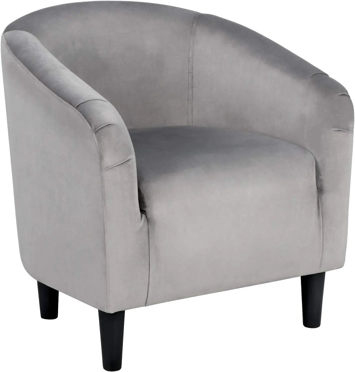 Barrel Chair Boucle Fabric Club Chair With Sherpa Padded Comfort Living Room