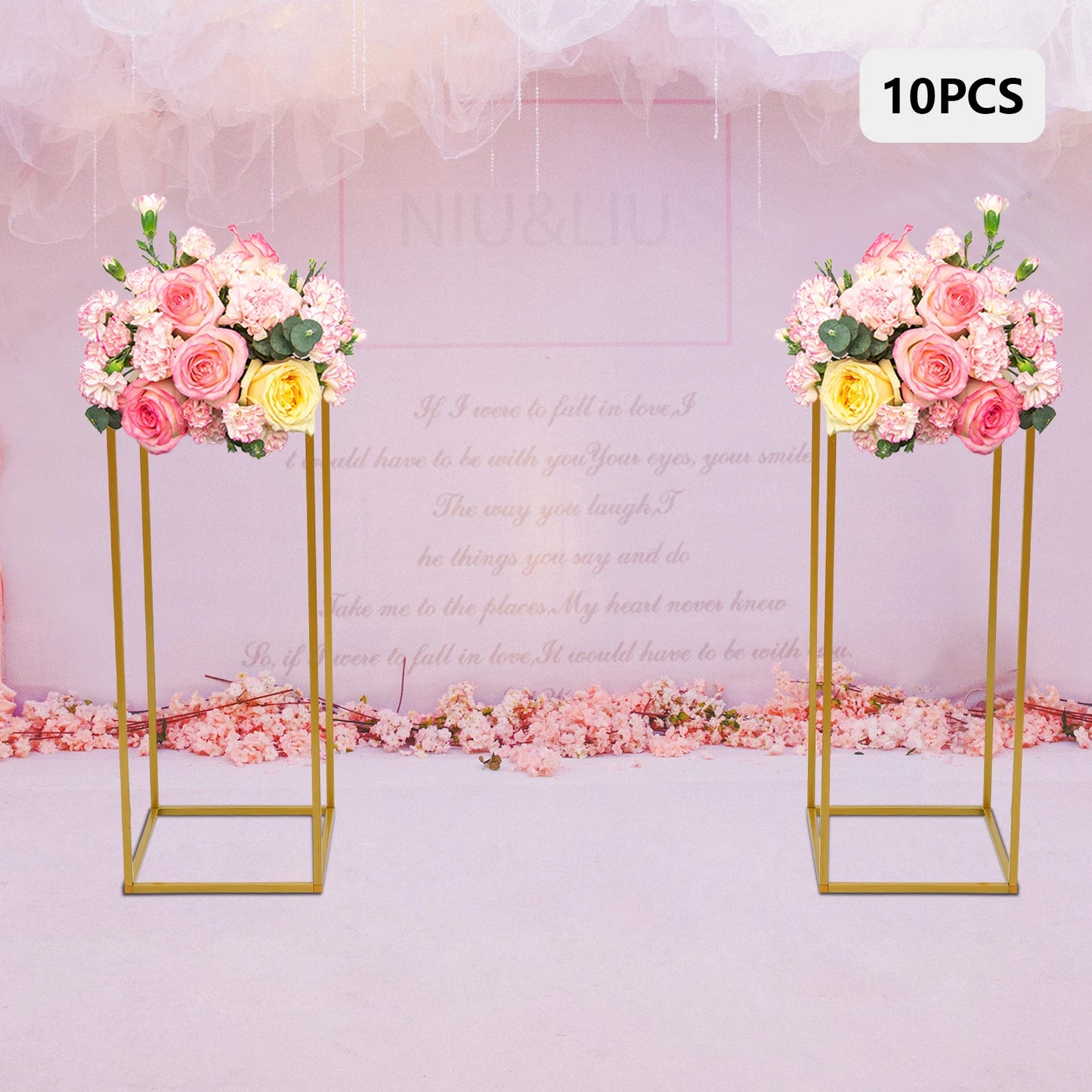 Metal Flower Rack Set For Weddings And Event Decor Accessories