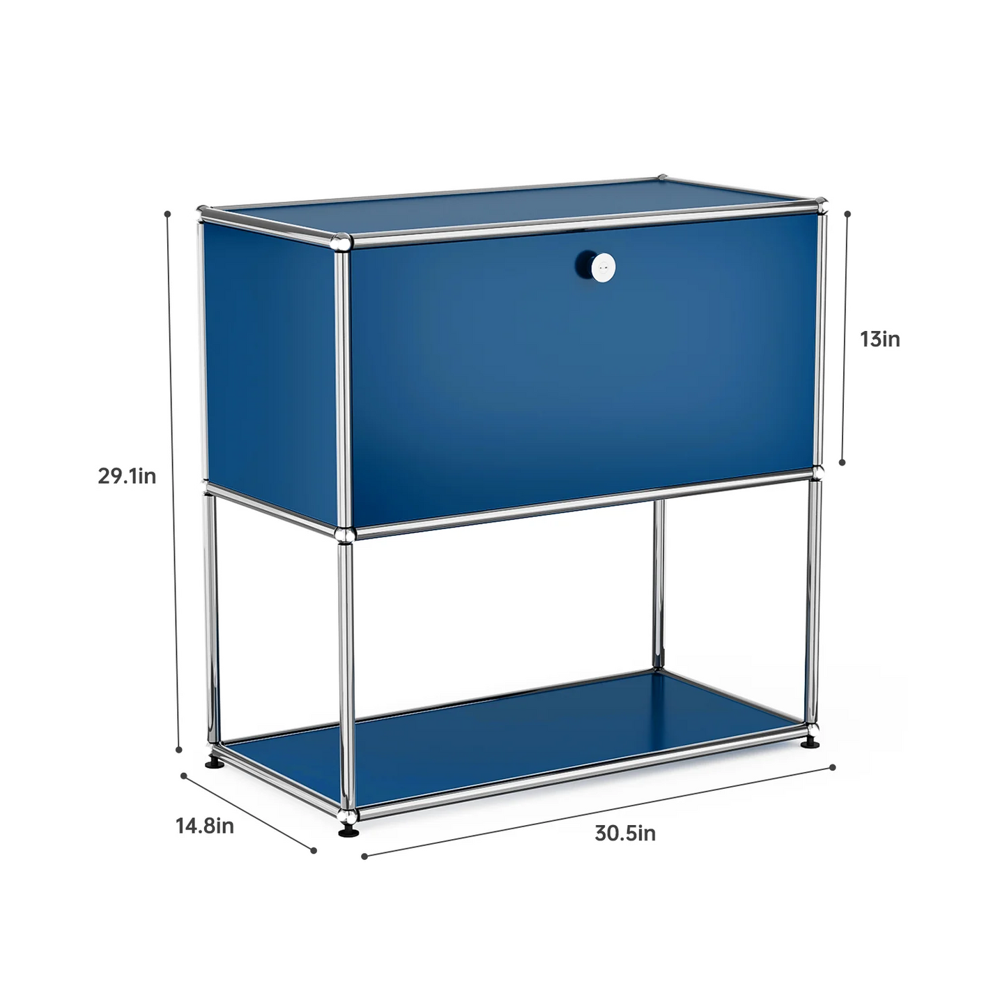 Furgle Modular Metal Storage Cabinet Freestanding Sideboard Organizer
