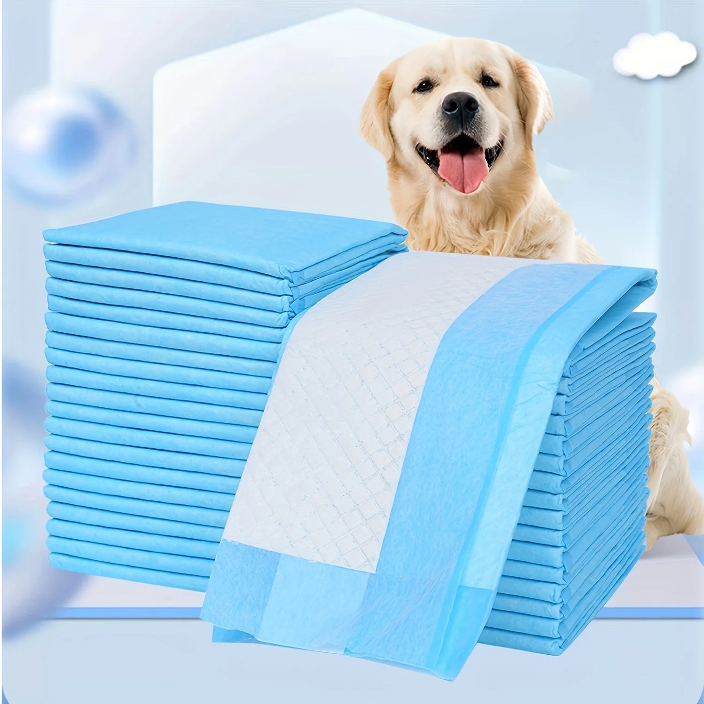 8-Layer Super Absorbent Dog Pee Pads Leak-Proof Odor-Resistant