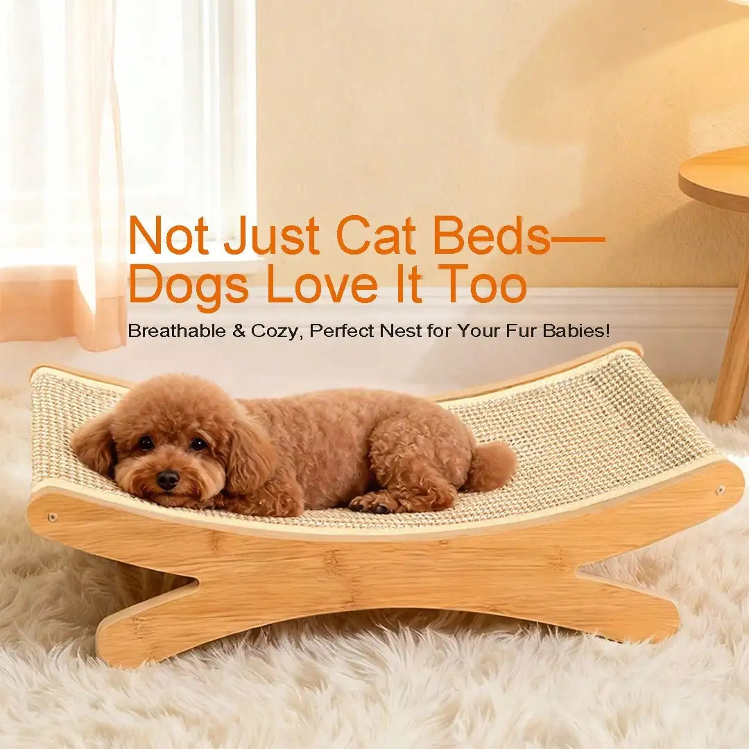 Sisal Woven Cat Scratching Sofa With Play Mat Claw GrindingPad