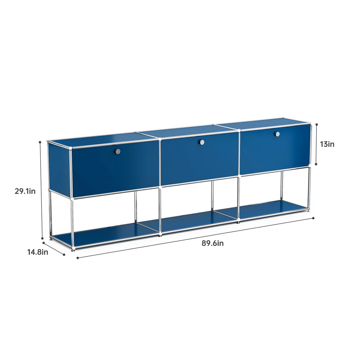 Furgle Modular Metal Storage Cabinet Freestanding Sideboard Organizer