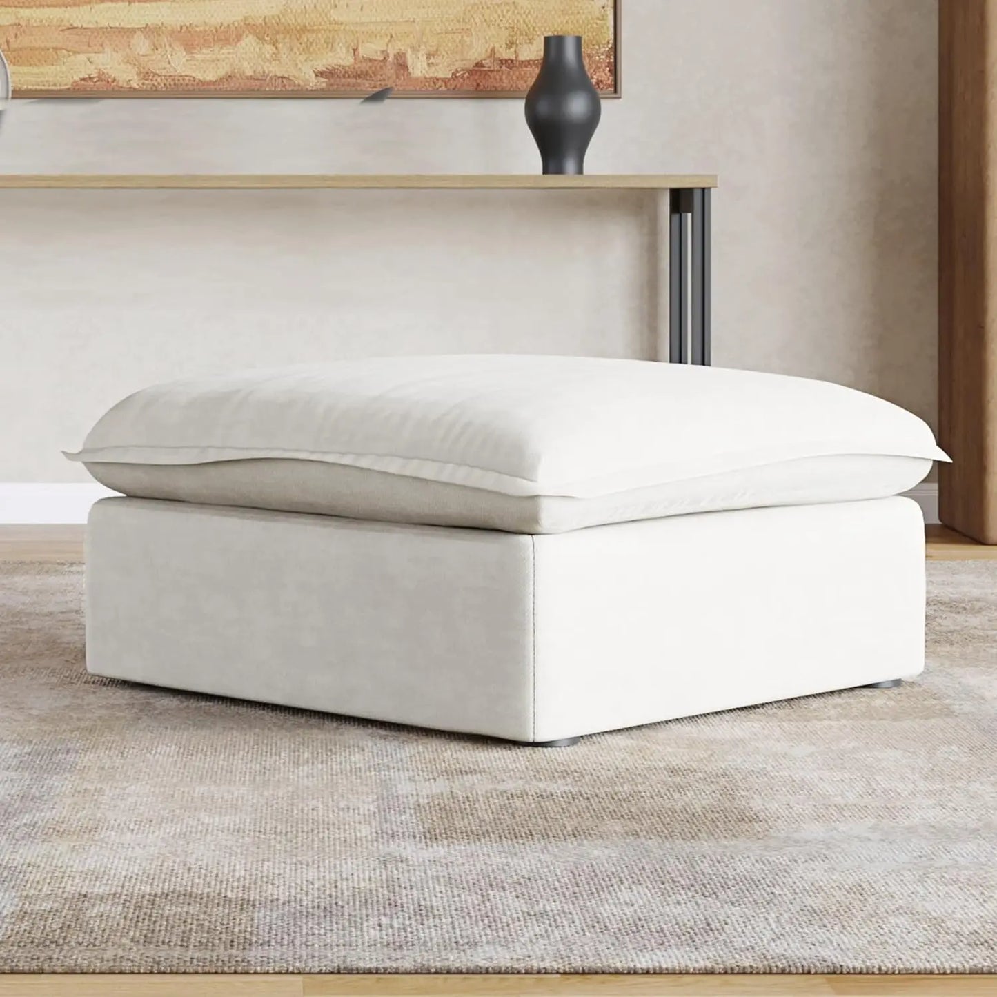 Minimalist Breathable Ottoman Module Footstool for Living Room