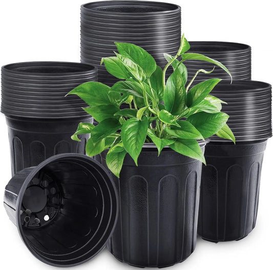 Plant Nursery Pots With Drainage Holes Pack For Seedlings And Transplants
