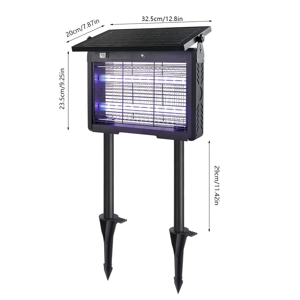 Outdoor Solar Mosquito Repellent Device And Insect Killer Lamp