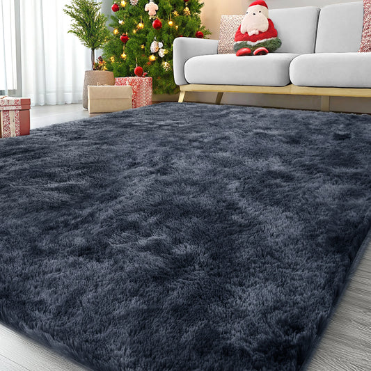 Ultra Soft Puffy Rug Indoor Floor Mat For Bedroom Decor