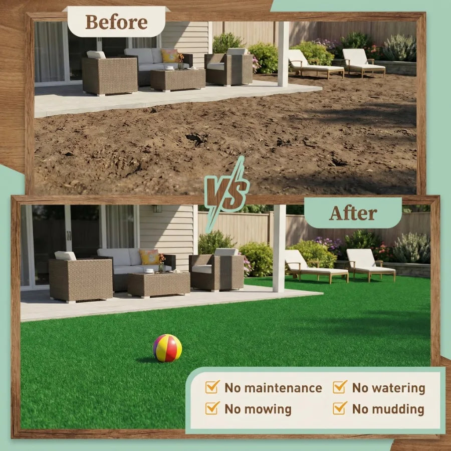 Waterproof Outdoor Artificial Grass Turf Rug For Dogs