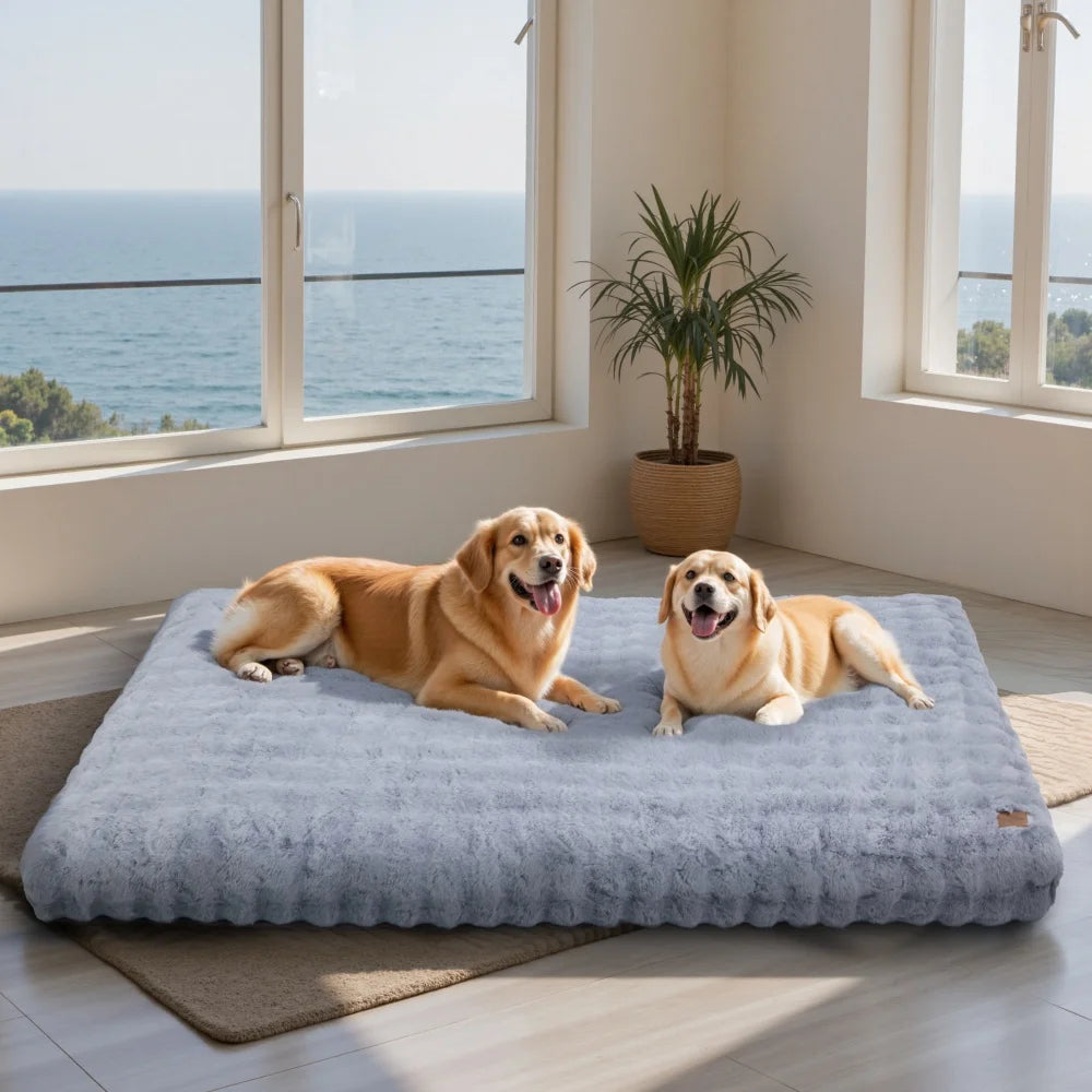 BORWART Ultra Plush Dog Bed Soft Cushion Washable Mat