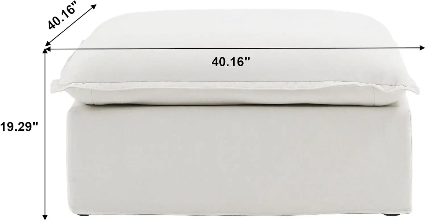 Minimalist Breathable Ottoman Module Footstool for Living Room