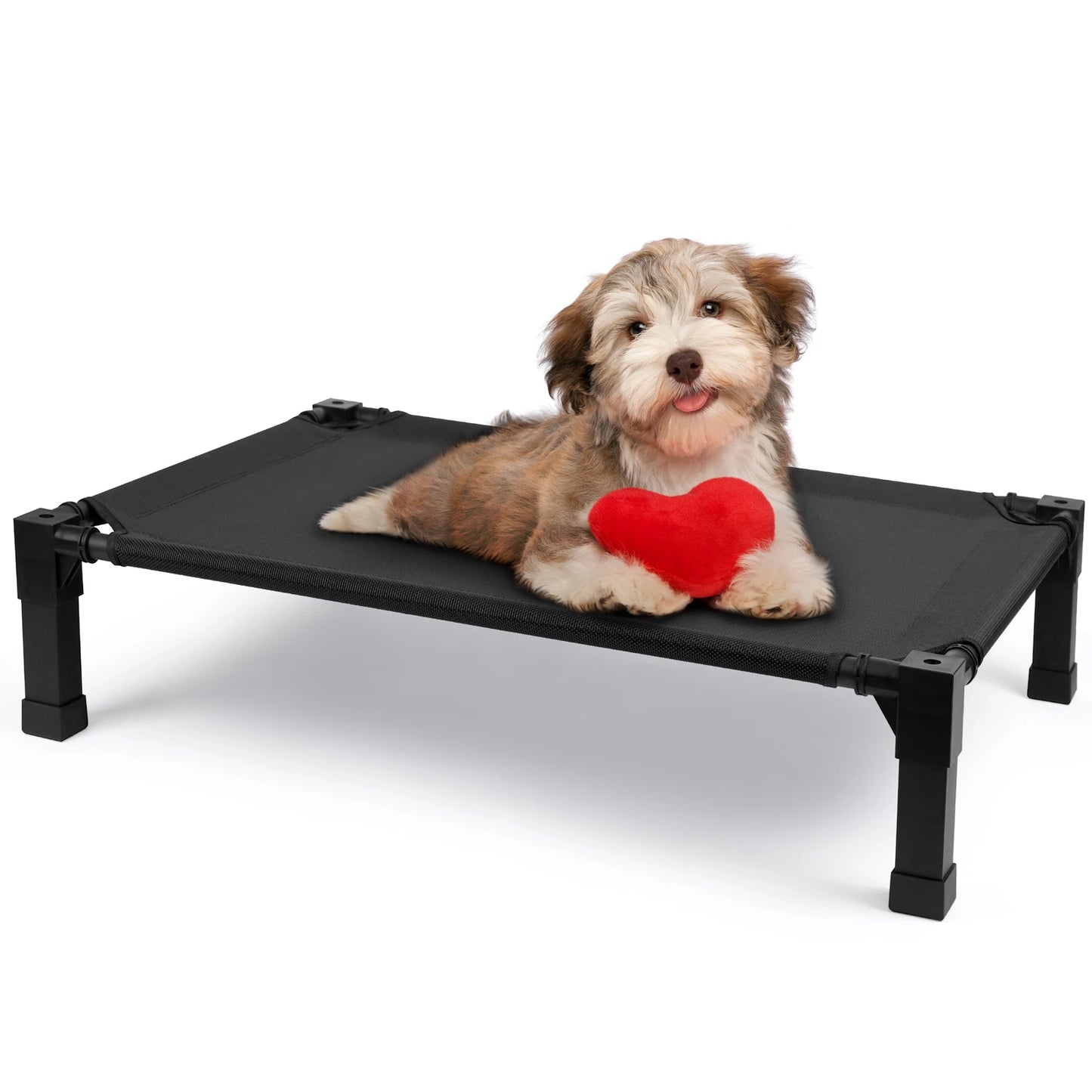 Elevated Dog Bed With Cooling Raised Pet Cot Mesh Frame