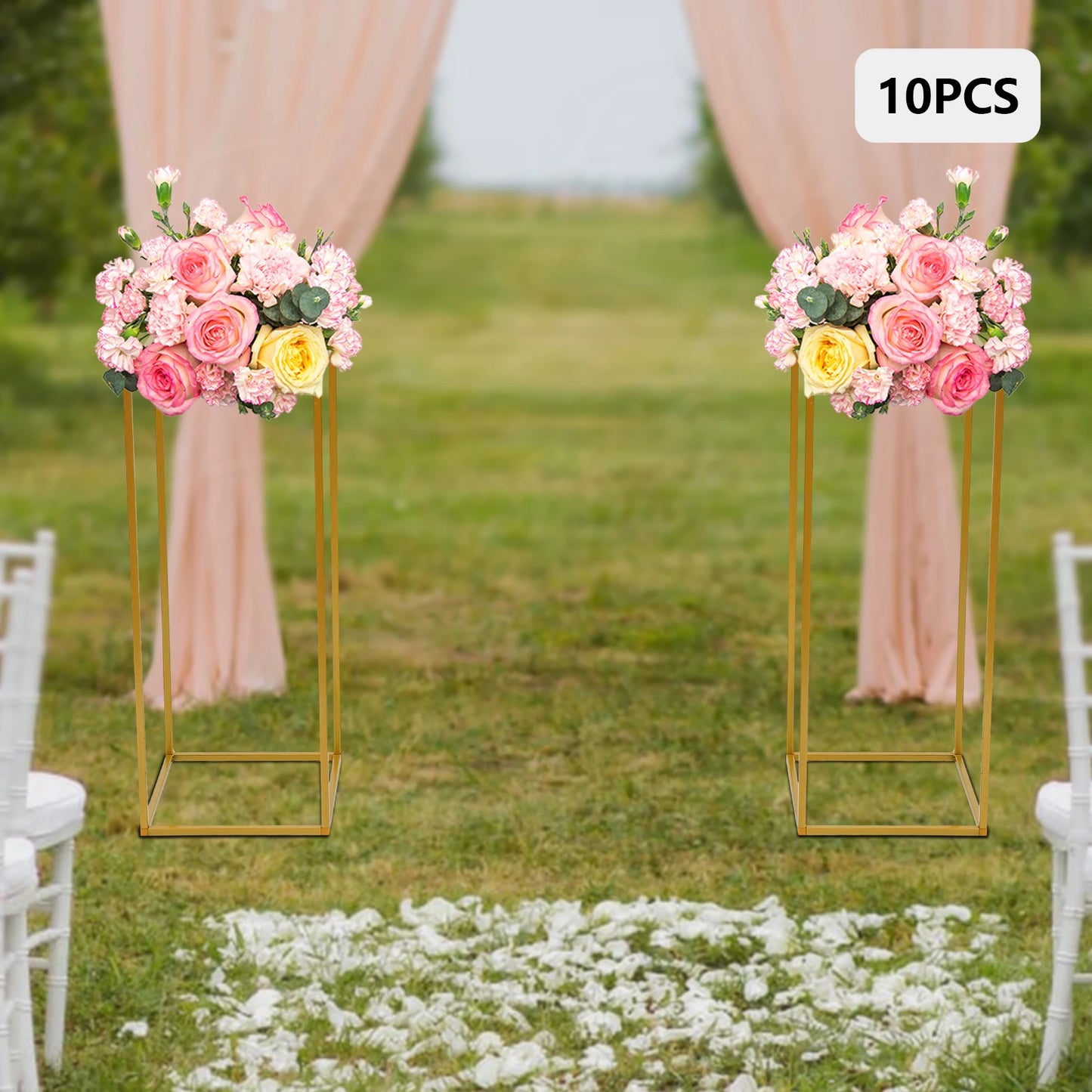 Metal Flower Rack Set For Weddings And Event Decor Accessories
