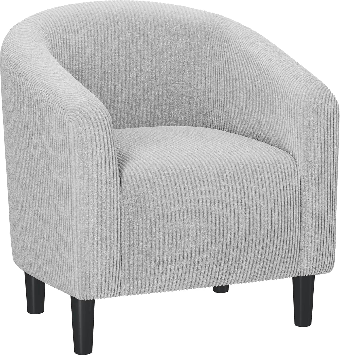 Barrel Chair Boucle Fabric Club Chair With Sherpa Padded Comfort Living Room