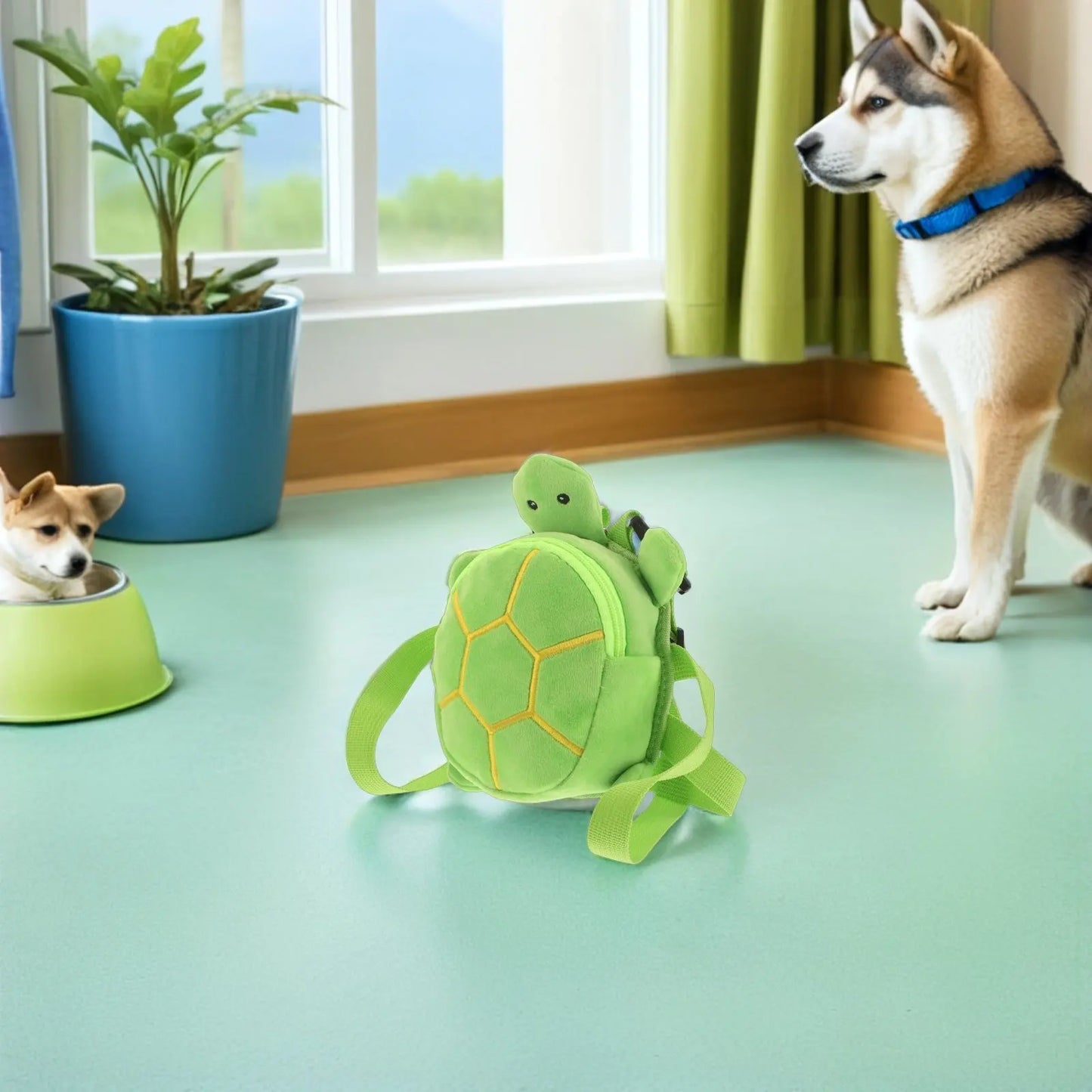 Turtle Shape Dog Backpack Harness For Small Breeds Travel Carrier