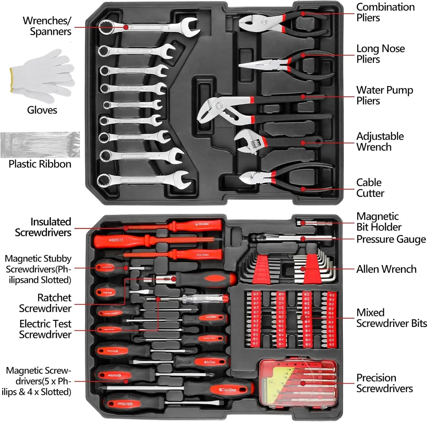 TLGREEN 799 Piece Tool Set With Trolley Case Home Repair