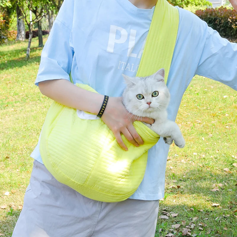 Handmade Cat and Dog Carrier Bag Sling Breathable Tote