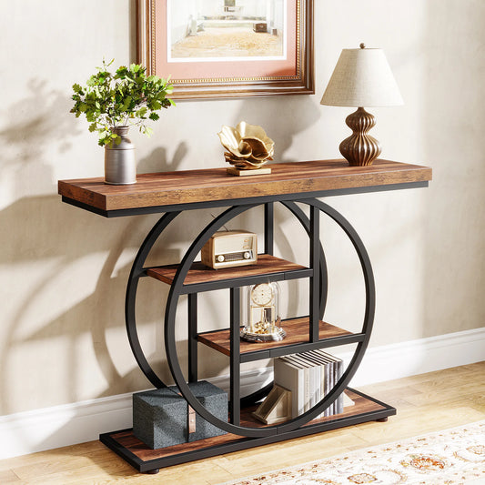 Tribesigns 4-Tier Console Table for Entryway Hallway