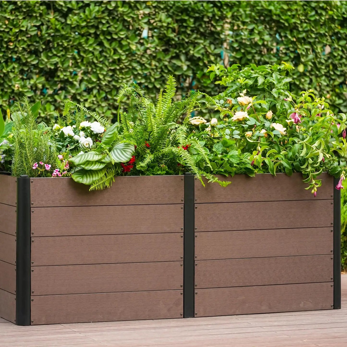 HiMISS Elevated Raised Garden Bed Durable Composite Planter Box Deep Root