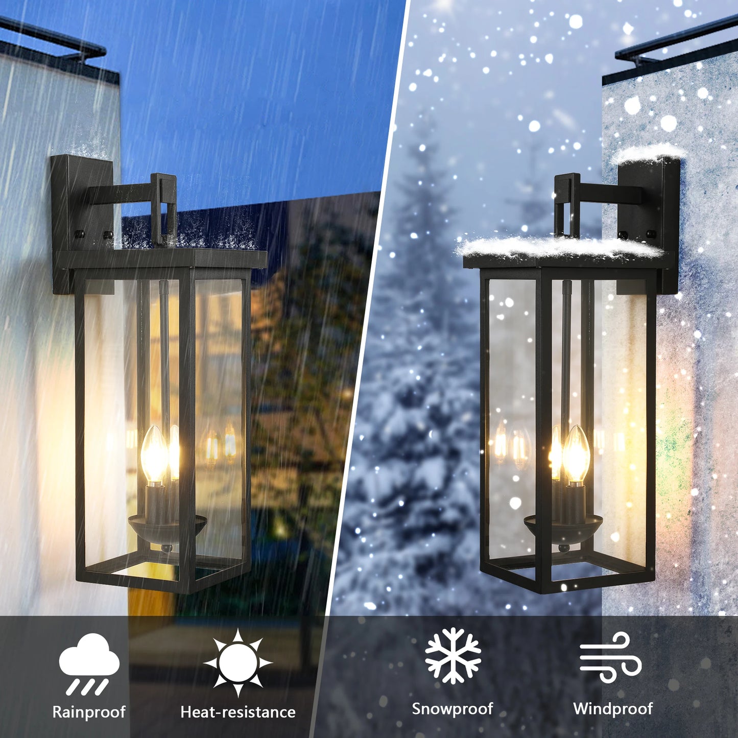 ARLGSITE Outdoor Wall Lantern Dusk to Dawn Sensor Lighting