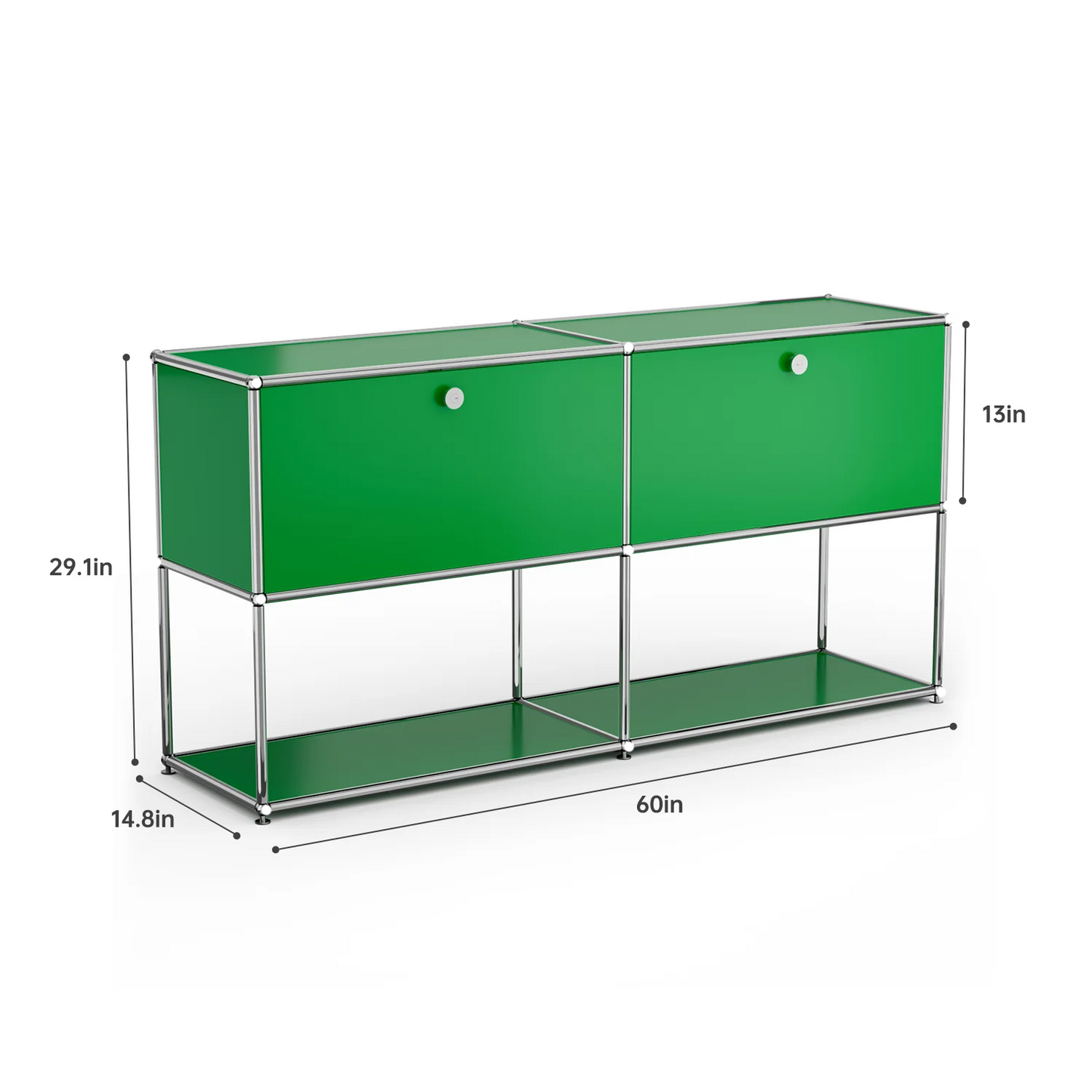 Furgle Modular Metal Storage Cabinet Freestanding Sideboard Organizer