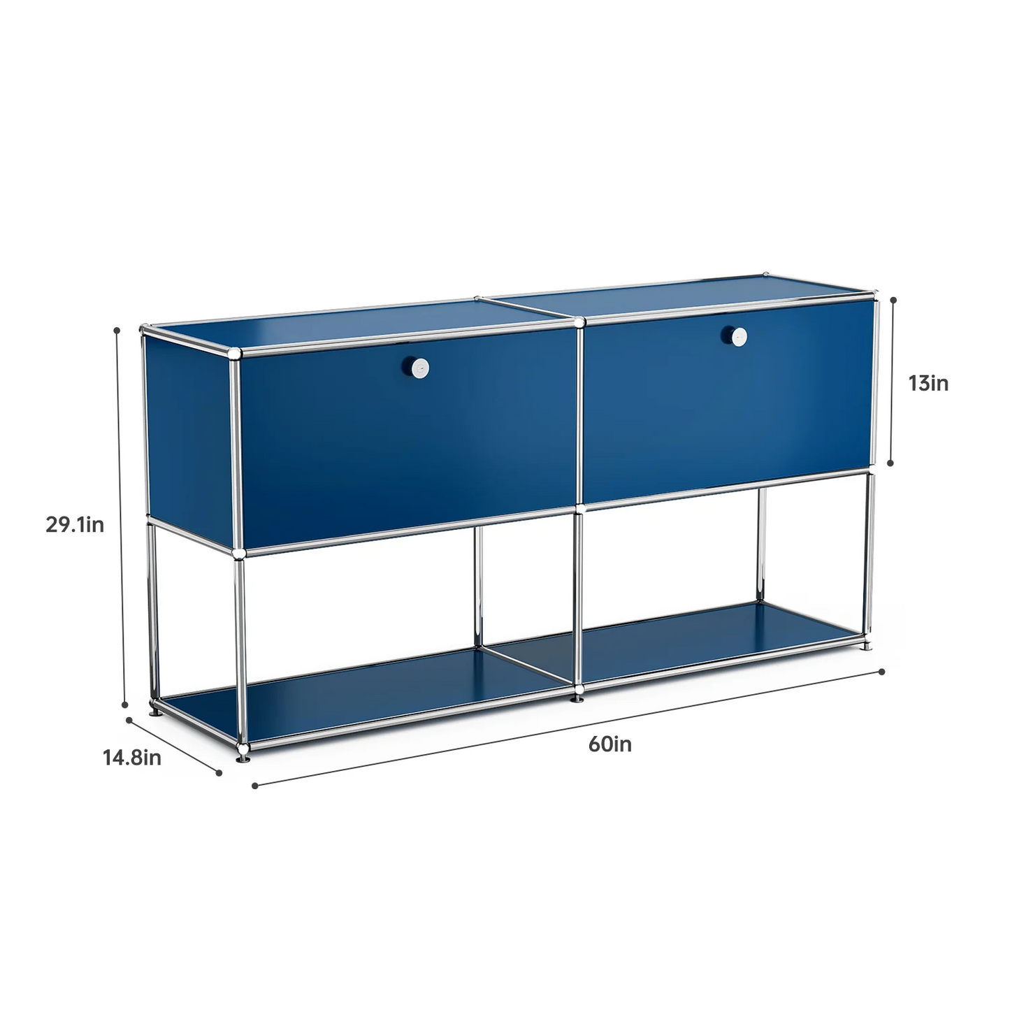 Furgle Modular Metal Storage Cabinet Freestanding Sideboard Organizer