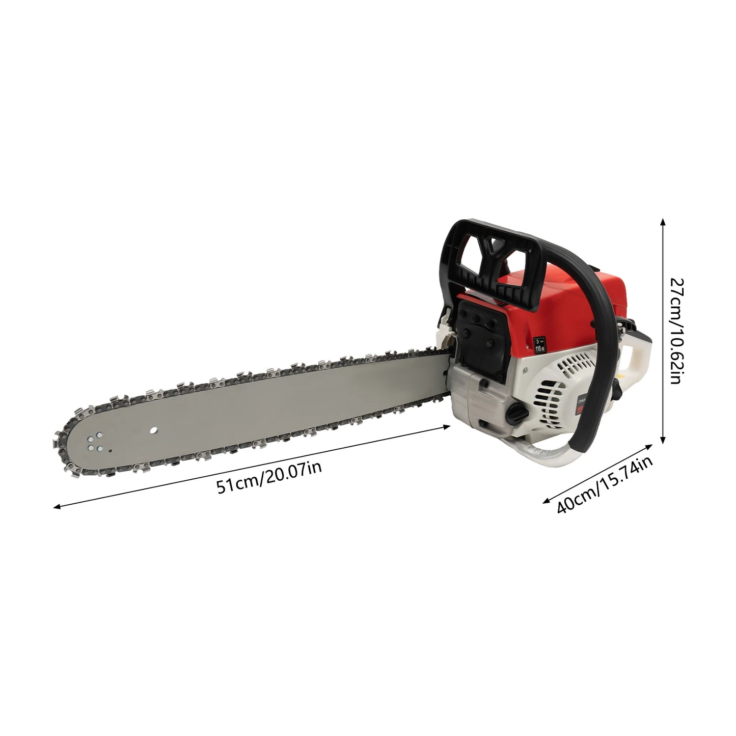 Gasoline Chainsaw 52cc Powerful Engine for Heavy Duty Cutting