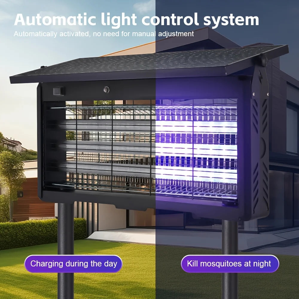 Outdoor Solar Mosquito Repellent Device And Insect Killer Lamp