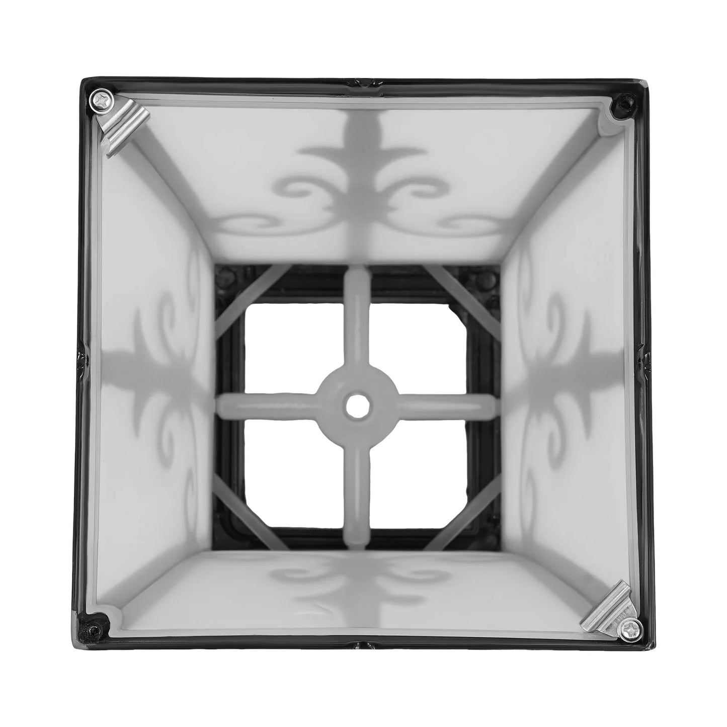 Bymaocar Outdoor Solar Post Light Modern Pillar Lamp With Remote