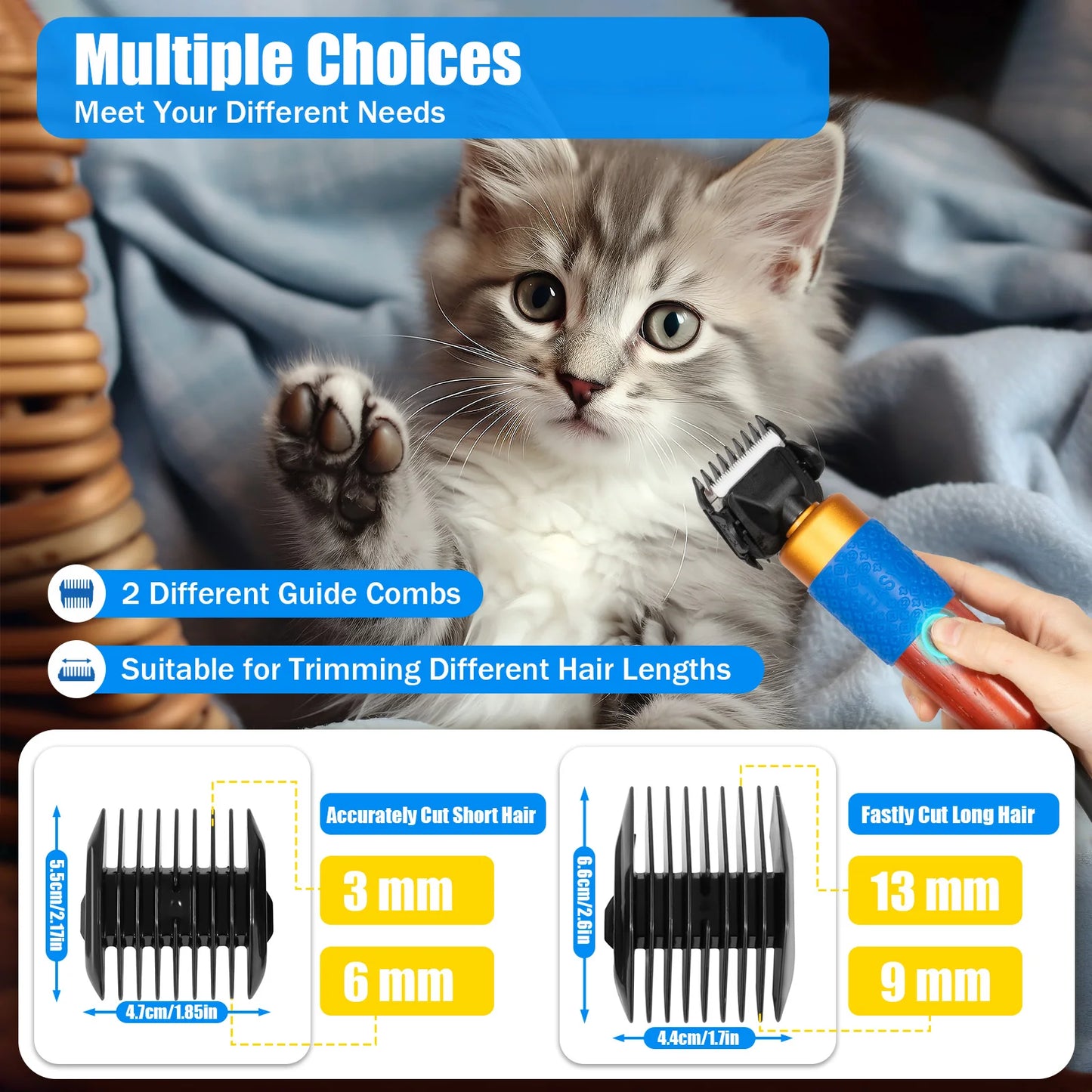 Electric Pet Fur Shears For Dogs Cats Rabbits Clipper Grooming