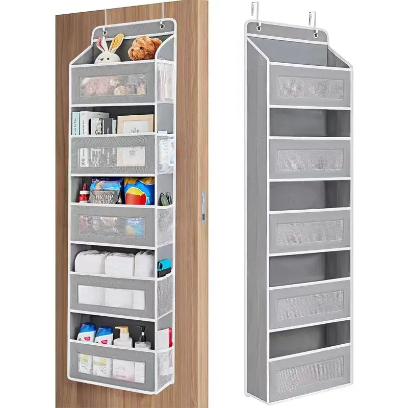 Over Door Organizer 5 Shelf Hanging Storage Anti Tilt 44lb