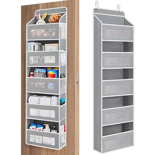 Over Door Organizer 5 Shelf Hanging Storage Anti Tilt 44lb