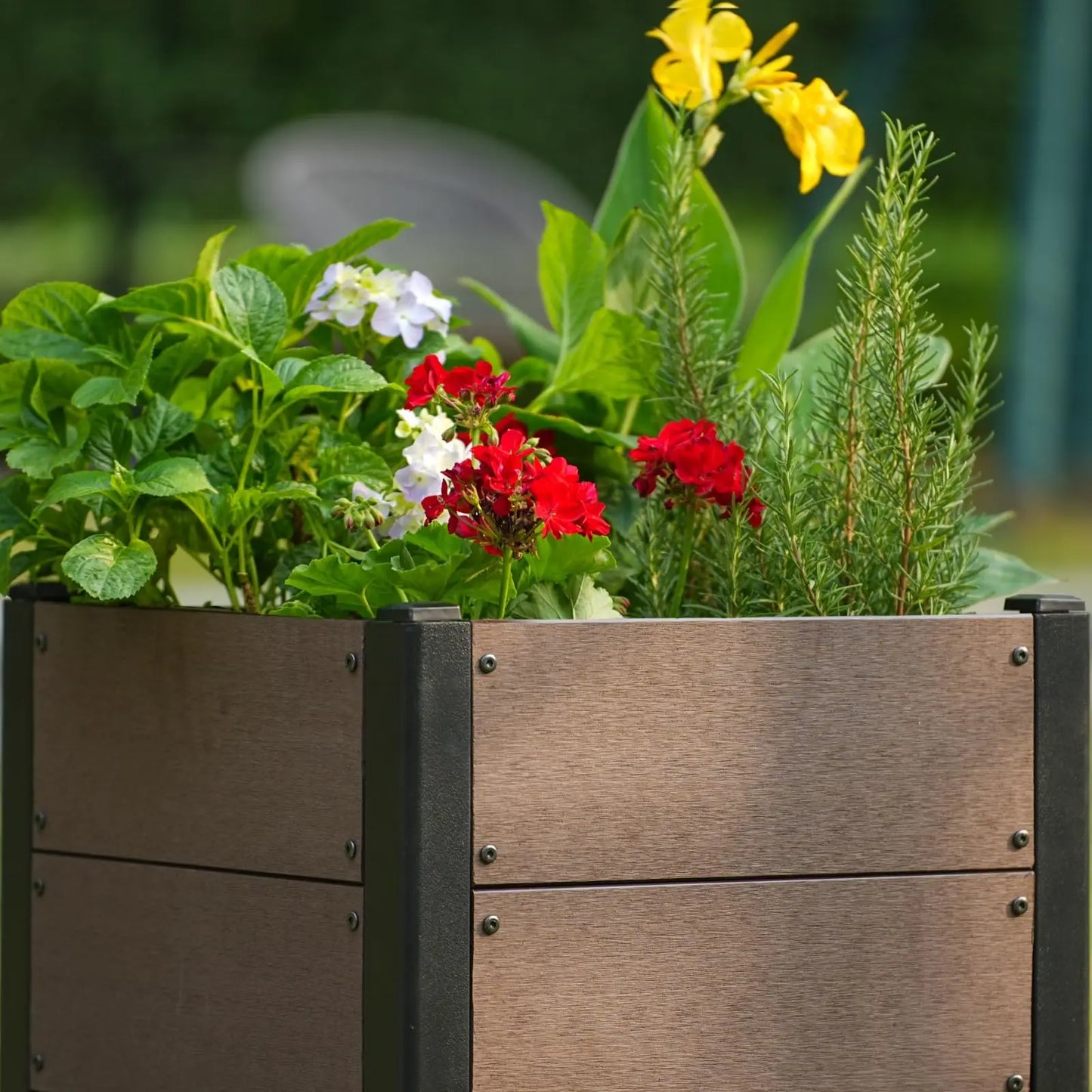 HiMISS Elevated Raised Garden Bed Durable Composite Planter Box Deep Root