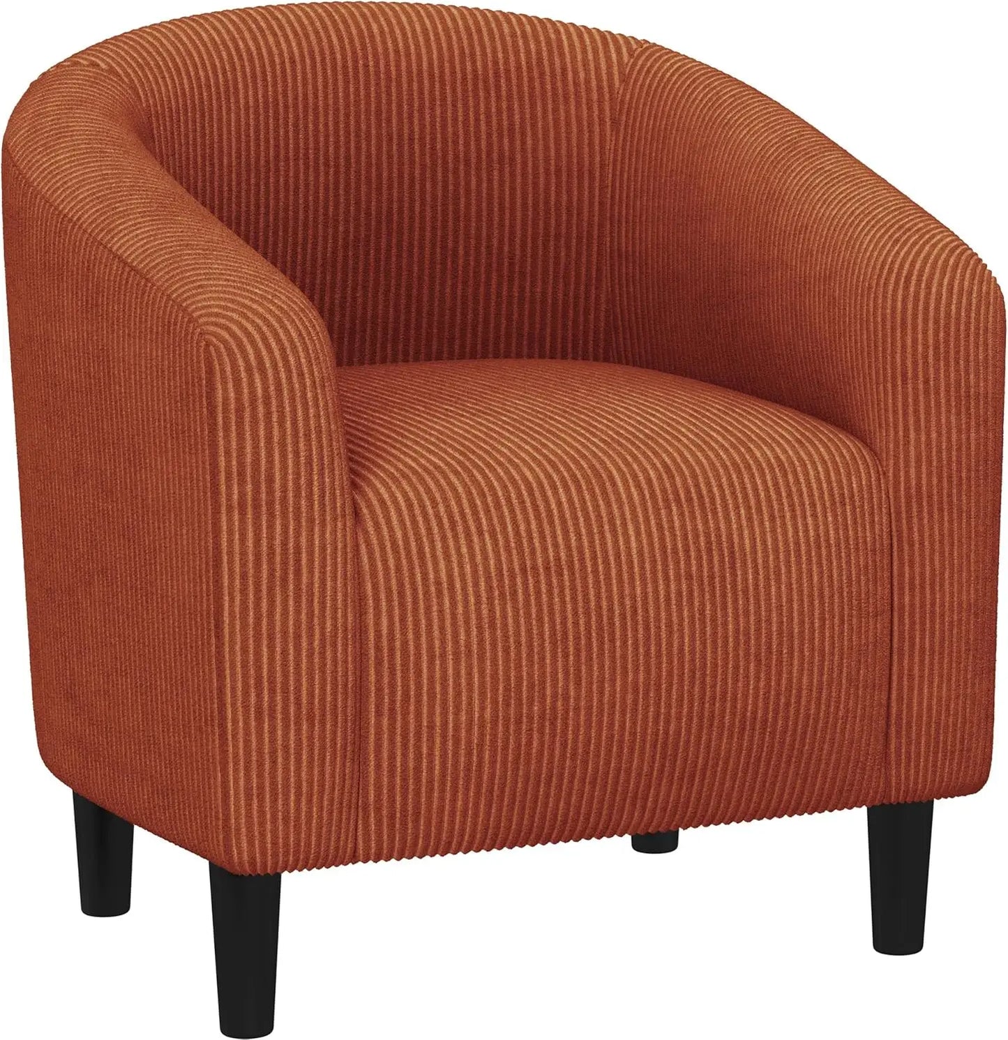 Barrel Chair Boucle Fabric Club Chair With Sherpa Padded Comfort Living Room