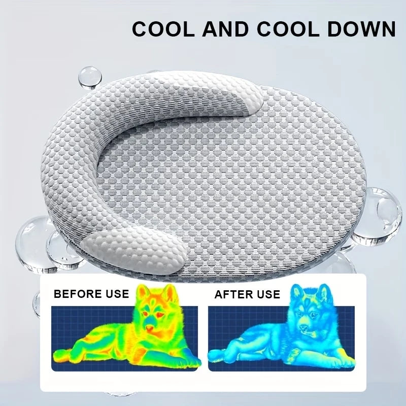 Ice Silk Cooling Pet Bed For Dogs And Cats Cushion