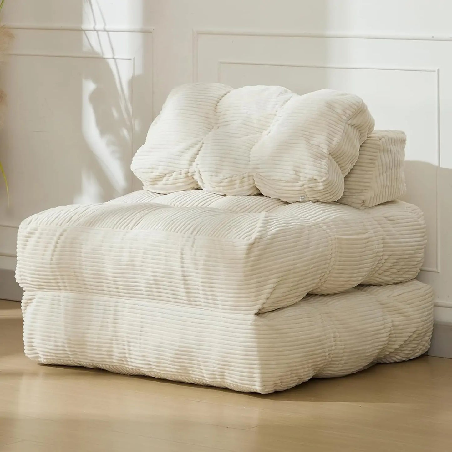 HiMISS 3In1 Folding Sofa Bed With Back Support Pillow