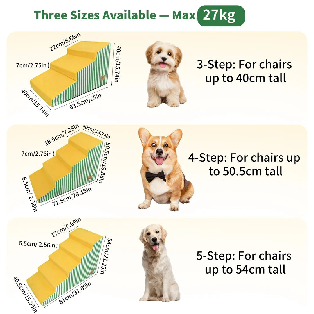 Dog Stairs Ramp Three To Five Steps High Density Foam