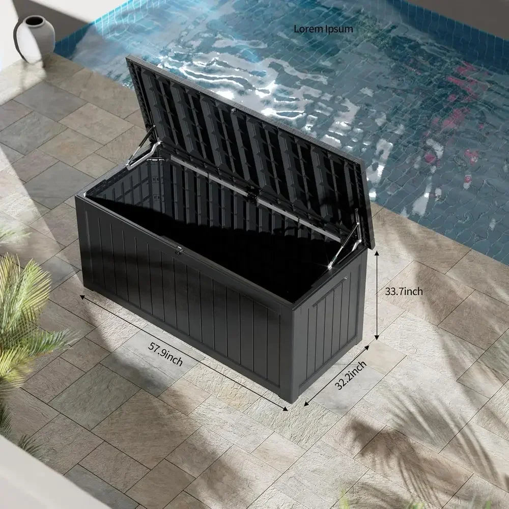 Waterproof UV Resistant Outdoor Storage Box for Deck and Pool