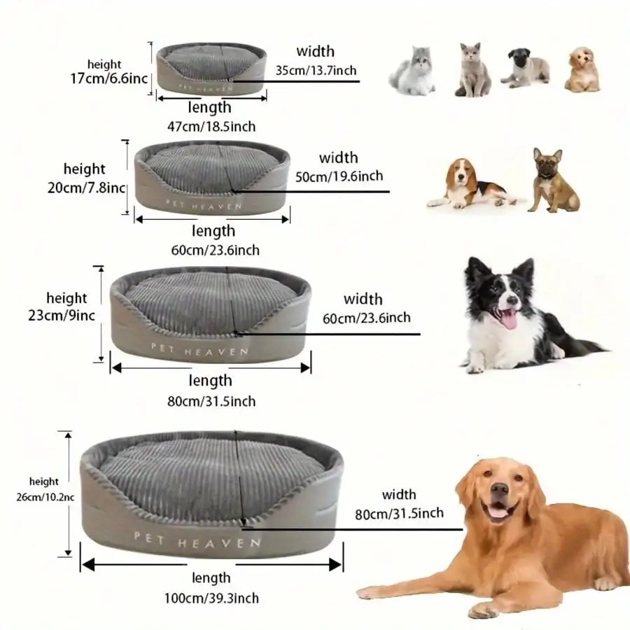 Machine Washable Soft Cozy Pet Bed All Season Indoor Use