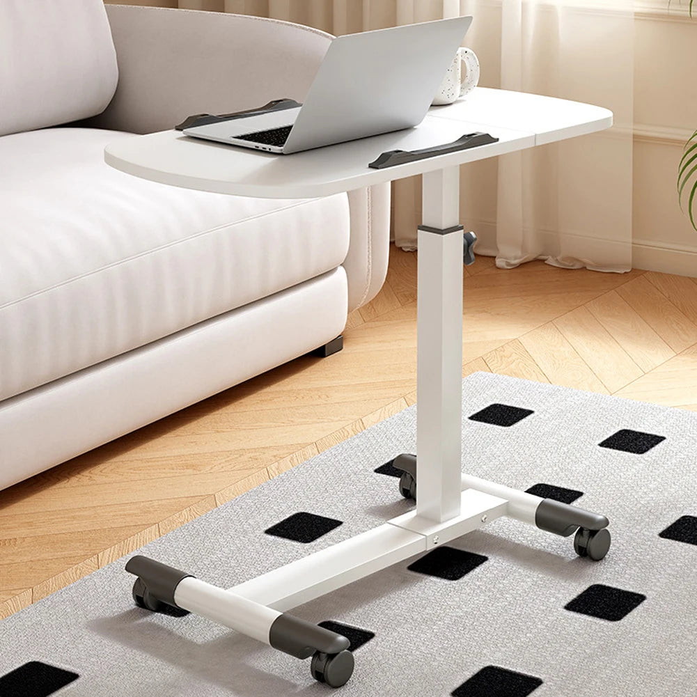 TWISTER.CK Overbed Table Adjustable Height Laptop Desk On Wheels