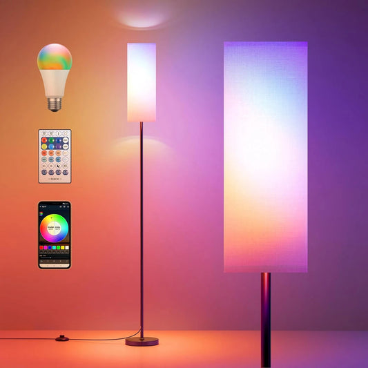 Modern RGB Floor Lamp With Foot Switch For Living Room