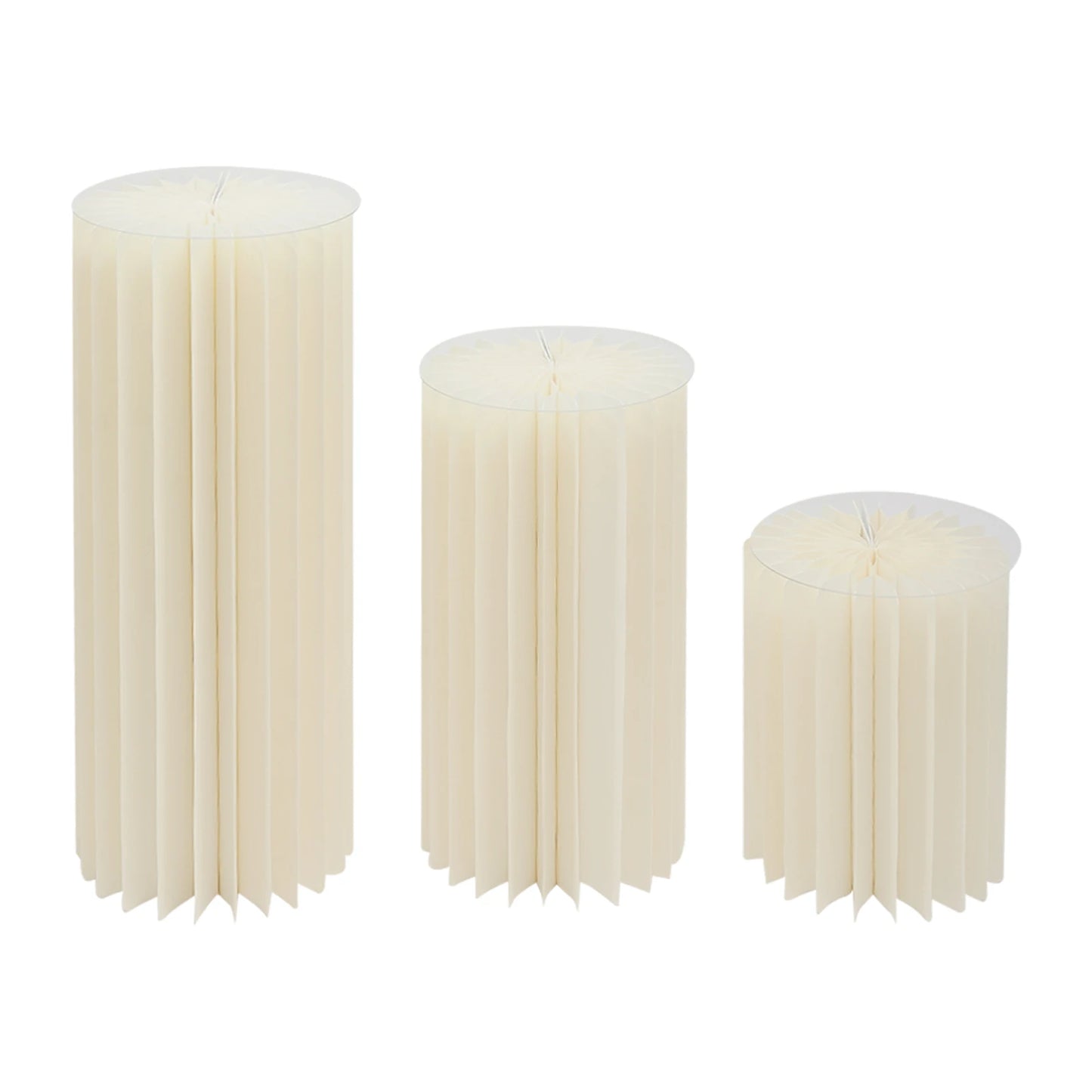 Wedding Flower Stand Cylinder Foldable Cardboard Centerpiece