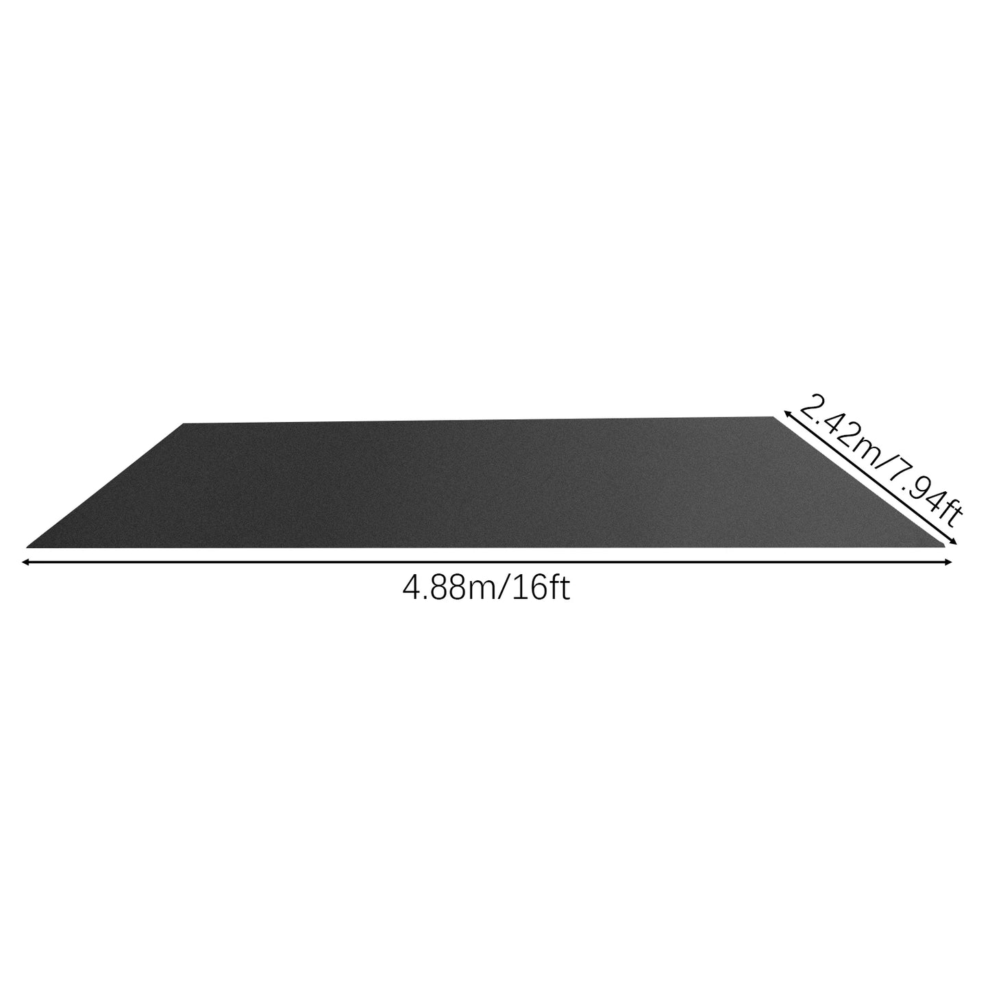 Garage Non Slip Mat Non Woven Cloth PE Waterproof Floor Protection