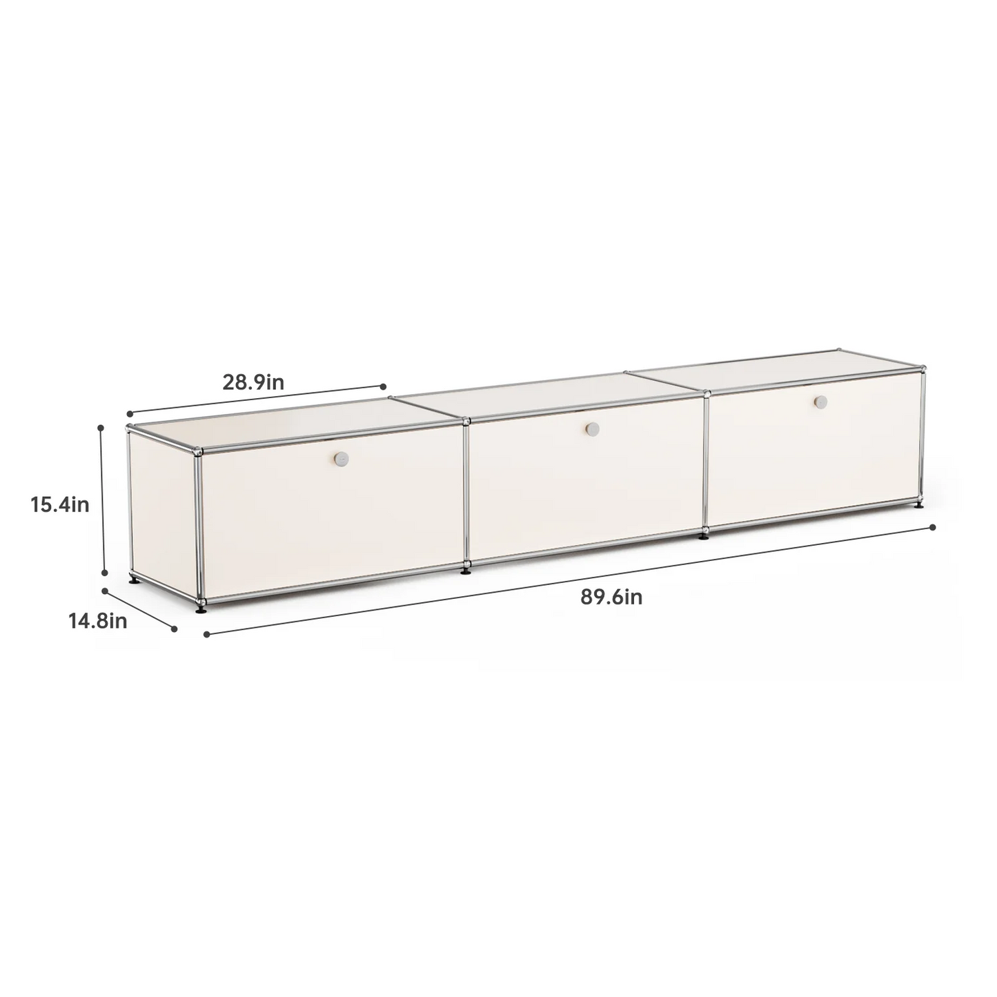 Furgle Modular Metal Storage Cabinet Freestanding Sideboard Organizer